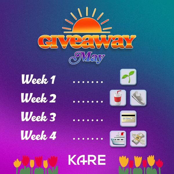 Giveaway May Announcement Graphic